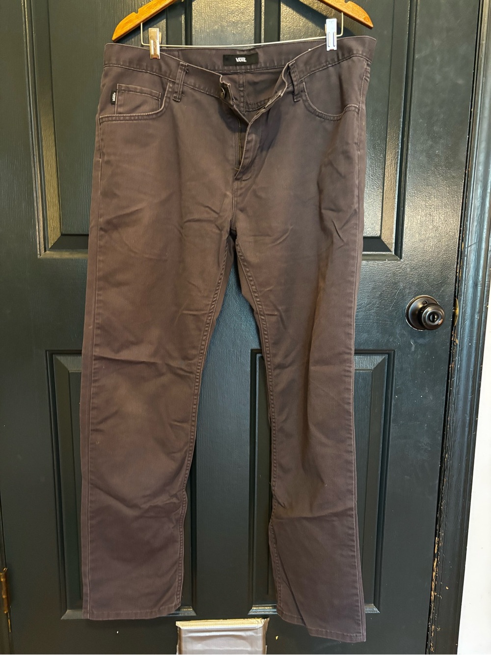 Vans Men's Slim Straight Jeans in Brown
